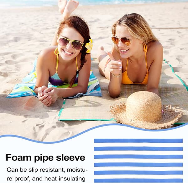 Mjuk extra stor absorberande sandresistent strandhandduk poolskydd (Pe)