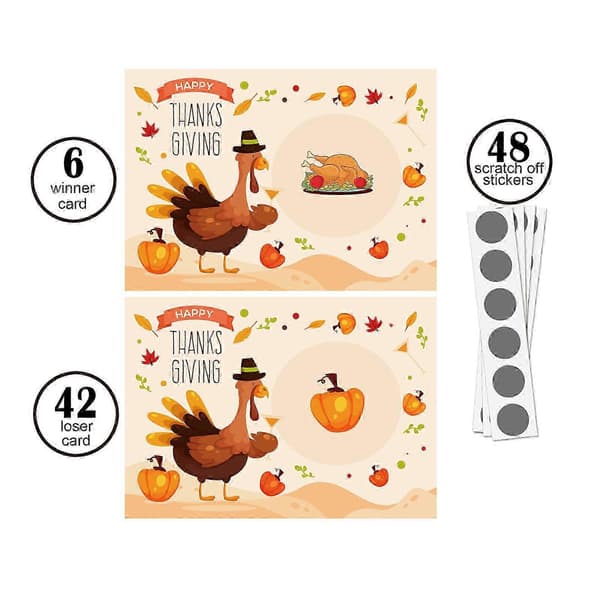 Thanksgiving skrabelodder sæt (Peng)