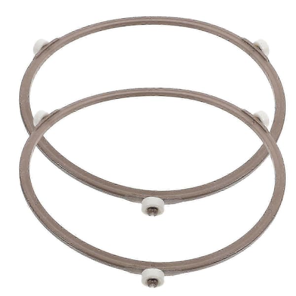 Roterande ringar och stöd för mikrovågsugn kompatibla med Panasonic, 2-pack (Peng) White 18.90X18.90X1.50CM