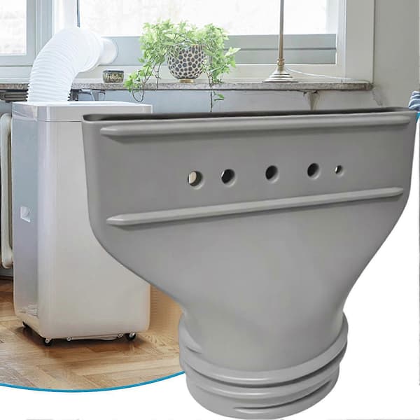 Luftkonditioneringsslanganslutning platt mun snabbkoppling bärbar AC-adapter för systemventilation_ny (Peng)