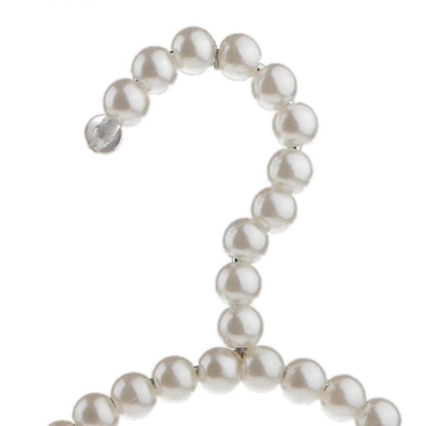 Galge med plastpärlor för halsdukar, strumpor, sidenstrumpor och kläder 12 cm (Peng) White without Bowknot