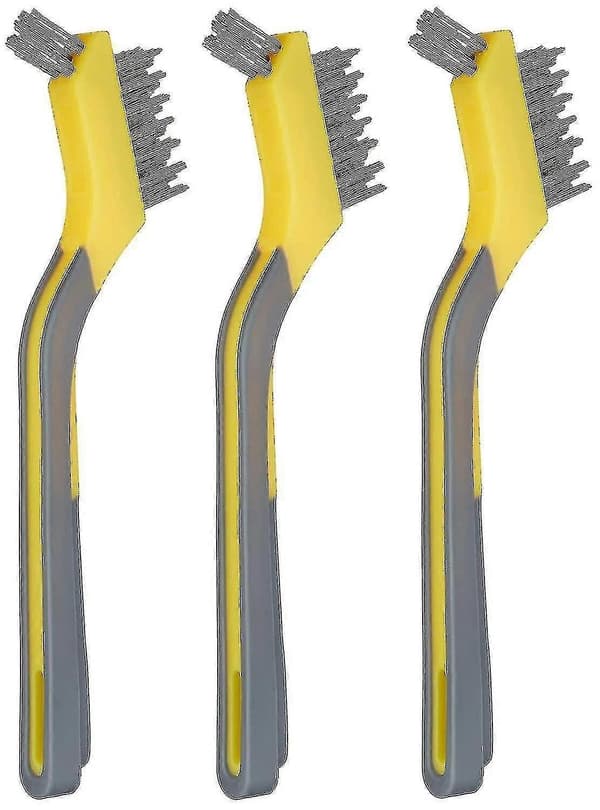 Högkvalitativt blandat miniborstset, 1 nylon, 1 mässing, 1 rostfritt (PE)