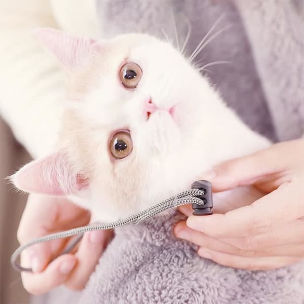 Bæretaske til hunde og katte i fly, frontvendt bæretaske til hunde og katte, åndbar uld frontvendt hundebærer, GRÅ (Pe)