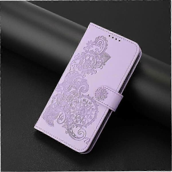 Samsung Galaxy A22 4G Plånboksfodral med handledsrem - PU-läder Flip Cover, kortplatser, stativ & magnet (PE)