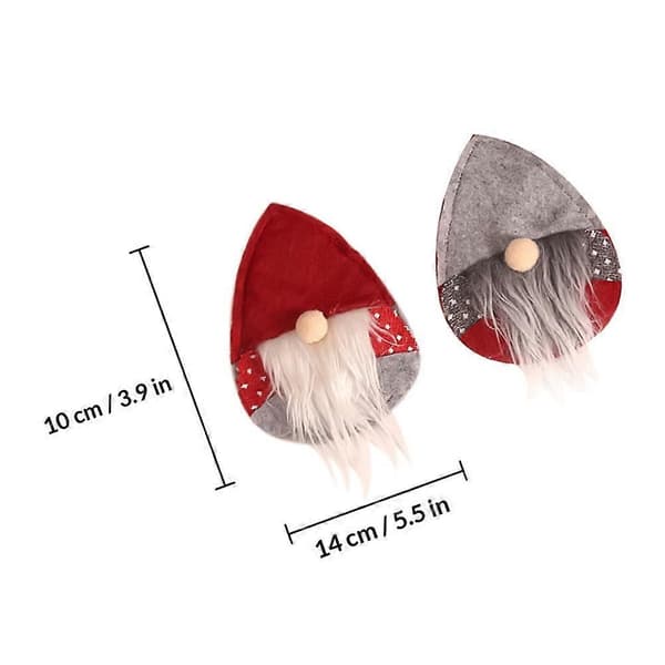 Julbestickhållare för 6 st, röda juldekorationer (Peng)