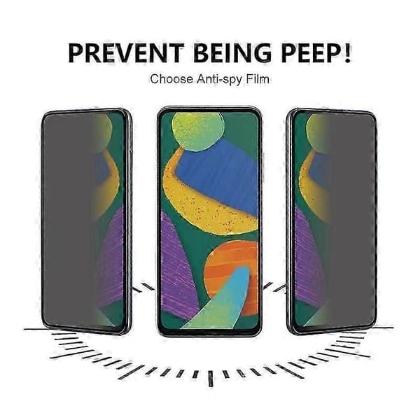 Anti-spion skærmbeskytter i aluminium-silicium glas til HMD Pulse/Pulse+/Pulse Pro (Peng)