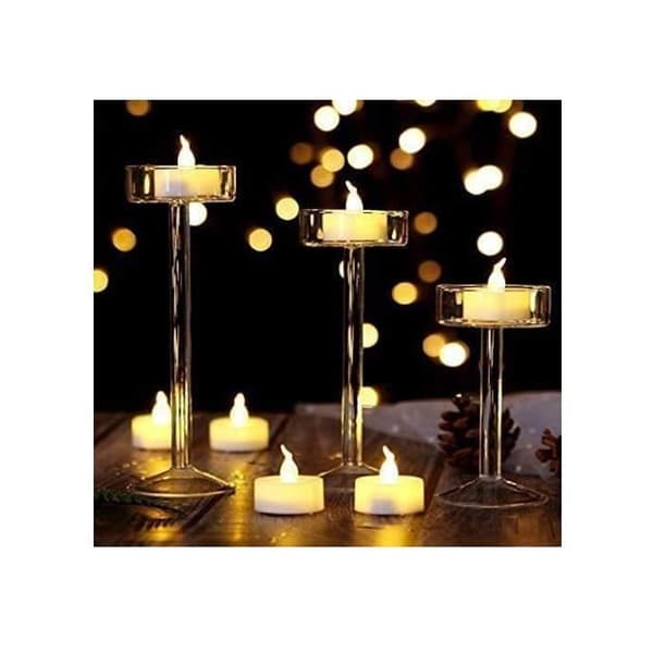 LED värmeljus - Ej specificerat - 24-pack - Flimrande låga - Varmgul - Säker och långvarig (Pe)