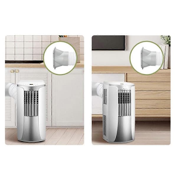 Flat munstycke 130 mm lämpligt för portabel luftkonditioneringsslang (Peng) Grey