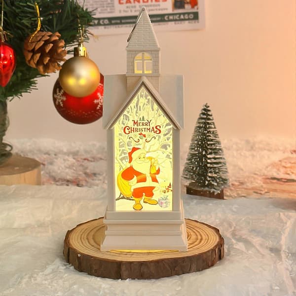Jule-dekorationslanterner, varmhvide LED-lys, 2-pak LED-julelanterner, julepynt, LED-julelanterner (Peng)