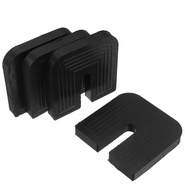 Stötdämpande gummikuddar för luftkonditionering, 4 st (Peng) Black 7.30X7.30X1.20CM