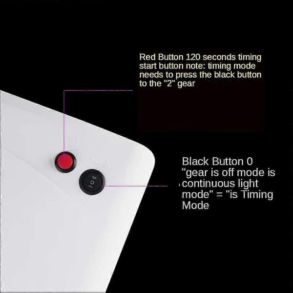 Limhærdningslampe til reparation af mobiltelefoner, 36W LED UV EU-stik (Peng) White