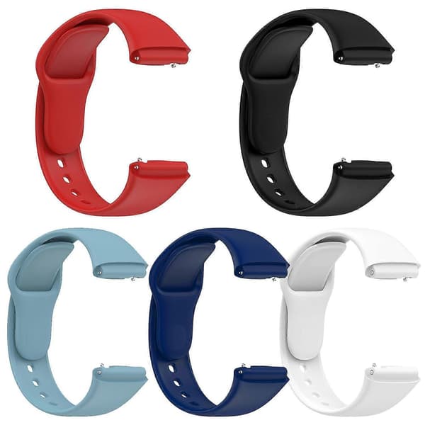 5-pack xDfind enfärgat silikonarmband för Redmi Watch 3 Active / Watch 3 Lite (Peng) Not Specified