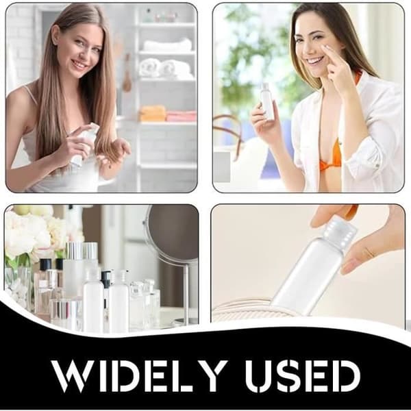 10 tomma reseflaskor, 15 ml plastresebehållare för schampo och balsam (Pe)