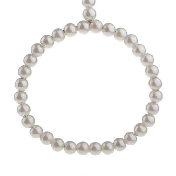Galge med plastpärlor för halsdukar, strumpor, sidenstrumpor och kläder 12 cm (Peng) White without Bowknot