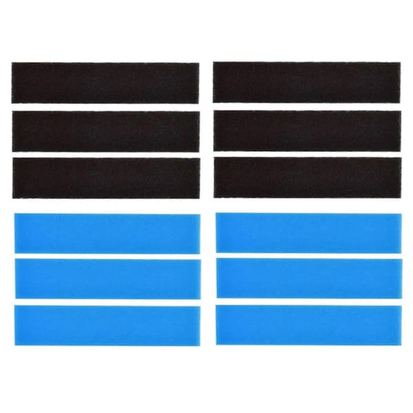 36 kpl vaihtosuodattimia Mitsubishi Electric MAC-2300FT-E MAC-3000FT-E -ilmastointilaitteille (Peng) Black & blue