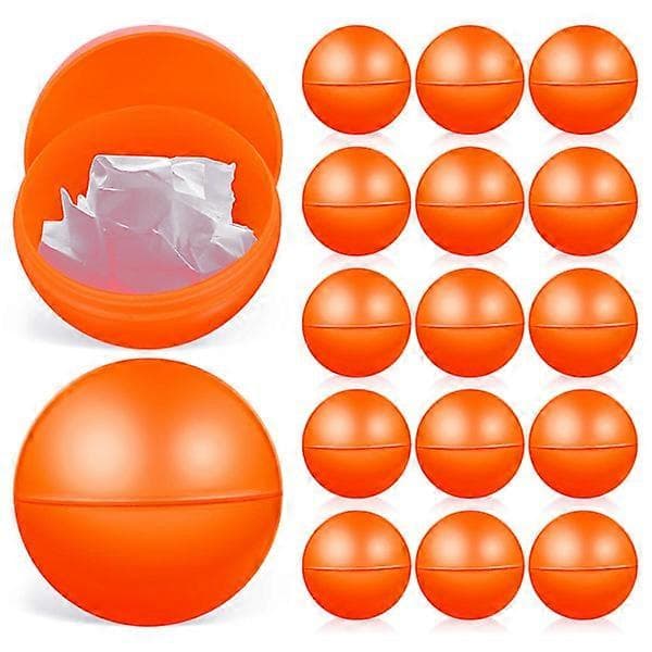 25 st lottobollar tombolabollar runda bollar plast ihåliga (orange)