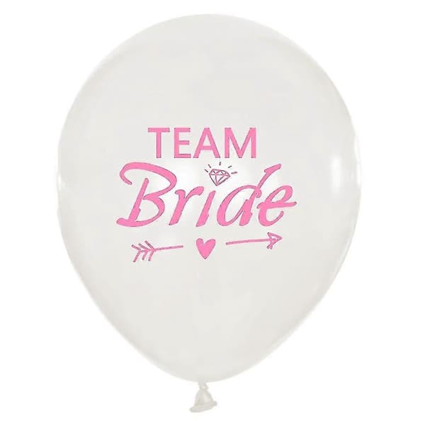 Bride To Be ja Team Bride -ilmapallot hääkoristeluun ja polttareihin (Peng)