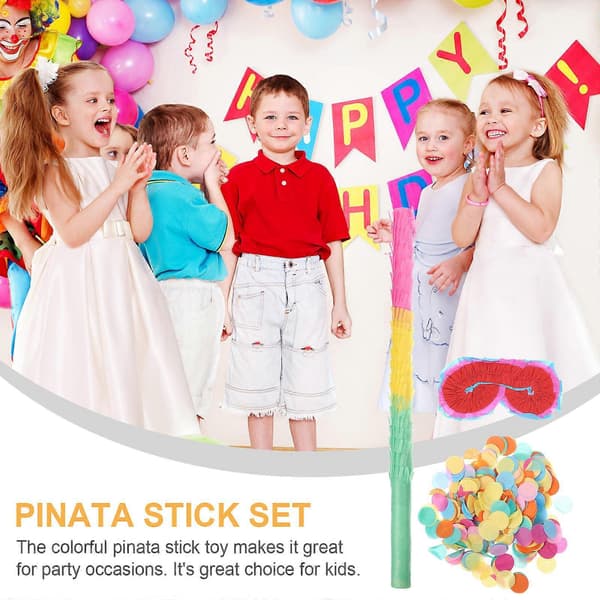 Pinata-pindesæt Papir Pinata-pind til dekoration 1 sæt Fødselsdagsfest (Peng)