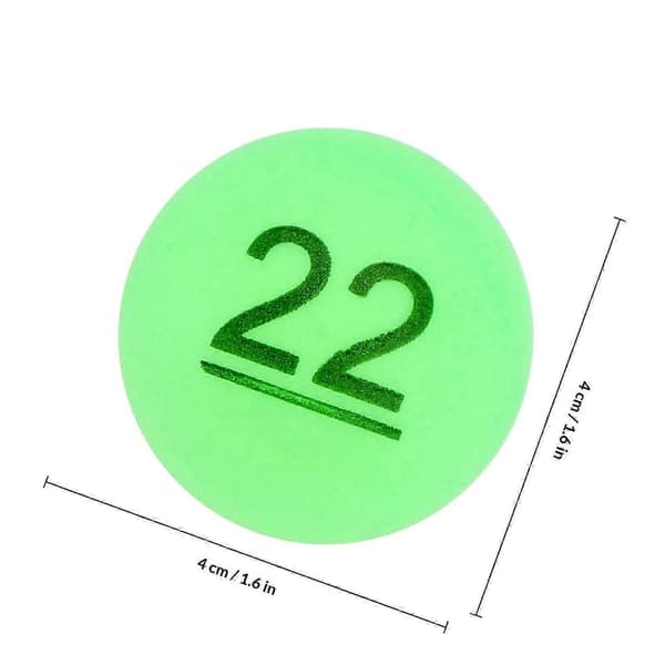 Nummererede lodtrækningsbolde | Assorterede farver | 4 cm i diameter | 30 stk. | Til klasseværelser (Peng)