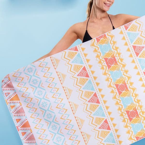 Badehåndklæder, badehåndklæde, sommerstrand, premium print. Et must-have til stranden om sommeren. (Pe)