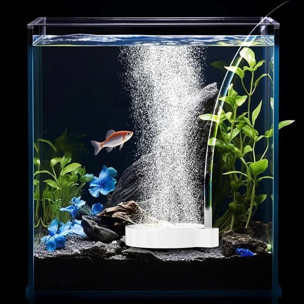 Stillegående luftsten til akvarium - 80 mm Nano luftsten - Meget opløst iltdiffusor (Pe)