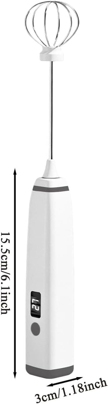Mini johdoton maidonvaahdotin, 3-nopeuksinen ladattava kahvivaahdotin (Pe)