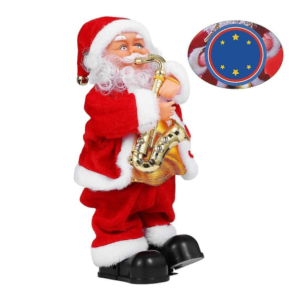 Musikalisk rörlig jultomte för juldekoration (Pingvin)