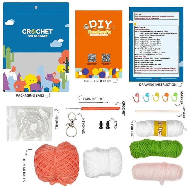 DIY Strikket Ornament Kunsthåndværk Multifunktionel Boligdekoration (Peng) Hamster
