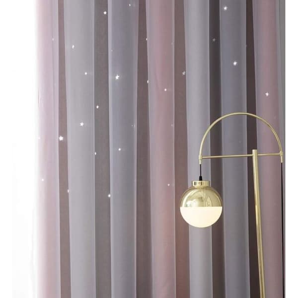 Mörkläggningsgardin - PZCC - 134x160 cm - Metallöljetter - Termisk & ljudisolering - Polyester (Pe)