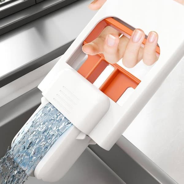 Mini foldbar bordmoppe, svamperengøringsværktøj, minimoppe til aftørring af køkkenborde og badeværelser (Peng)