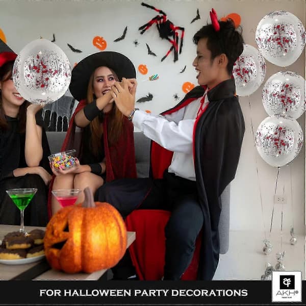 Uhøggelige blodige balloner til Halloween - Premium festdekorationspakke (Peng)