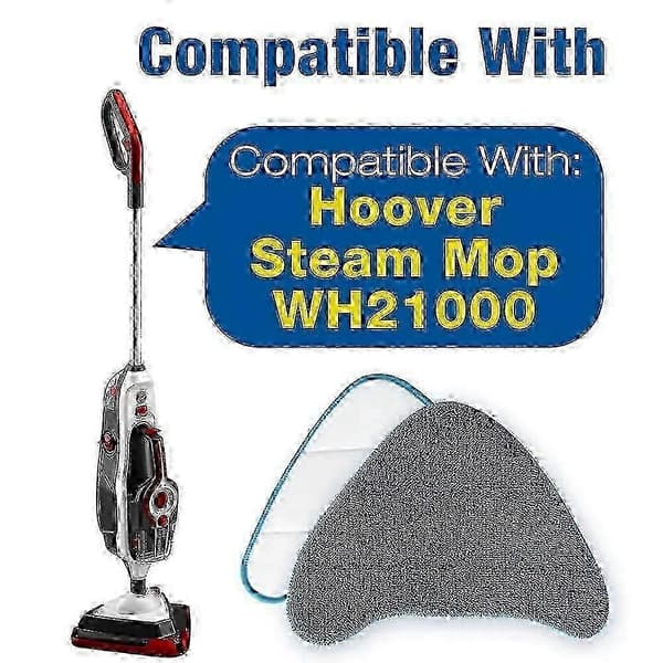 Ersättningsmoppdynor 6-pack mikrofiber kompatibla med Hoover Steam Complete Pet (Peng)