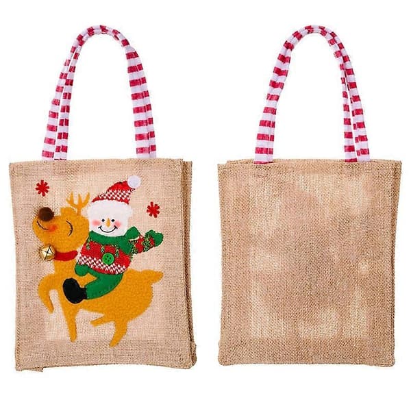 Juledekoration Rådyr mulepose Børne slikpose Tegneserie gavepose (Peng) Not Specified Antlers Snowman