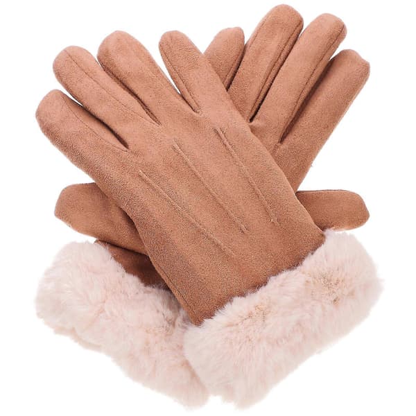 Varme handsker til kvinder, brune vinterhandsker med touchskærm, 1 par (Peng)