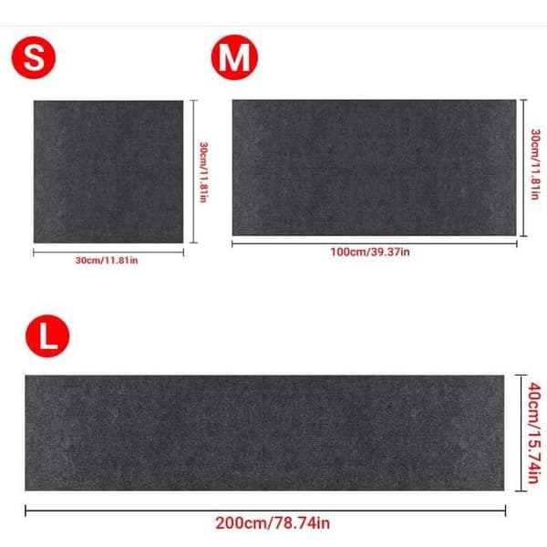 Självhäftande anti-rep soffskydd 40×200 cm - mörkgrå klöspelare, DIY-utskärning (Pe)