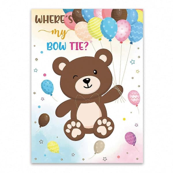 24-delt Bowknot selskabsspil-plakat (Peng)