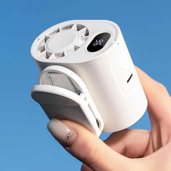 Bærbar personlig ventilator 5 hastigheder USB Clip-On (Pe)