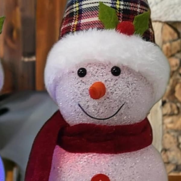 Lysande Snögubbedekorationer för Jul inomhus (Pe)