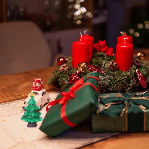 Mikrolandskapsprydnad Julgransdekoration för 14 st (Peng)