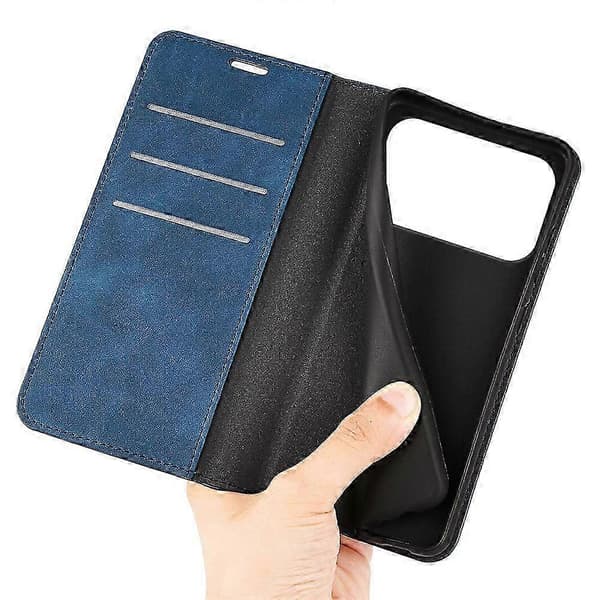 Kompatibel med iPhone 17 Pro-fodral Skin Touch Läderplånboksfodral (PE)