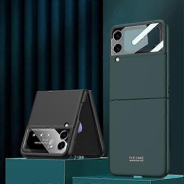 Til Samsung Galaxy Z Flip3 5G GKK Integreret Ultratyndt Fuld Dækning Telefon Flip Cover (Sort)