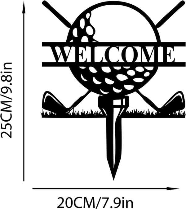 Golf-stil pæl til facadeinstallation, robust og hul jord (Pe)