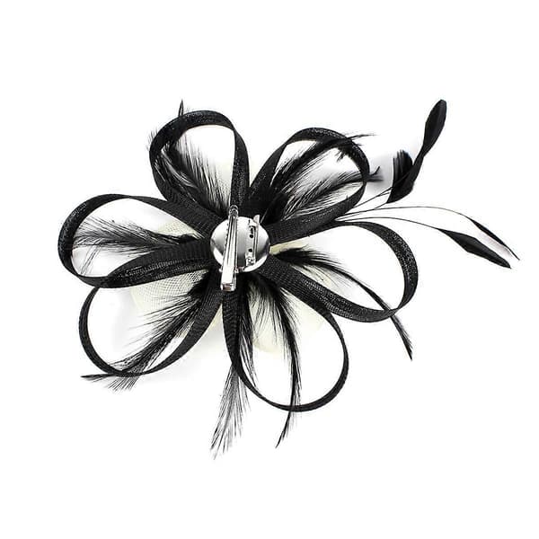 Fascinator-cocktailhatt för bröllopshårdekoration med slumpmässig klämma (Peng)