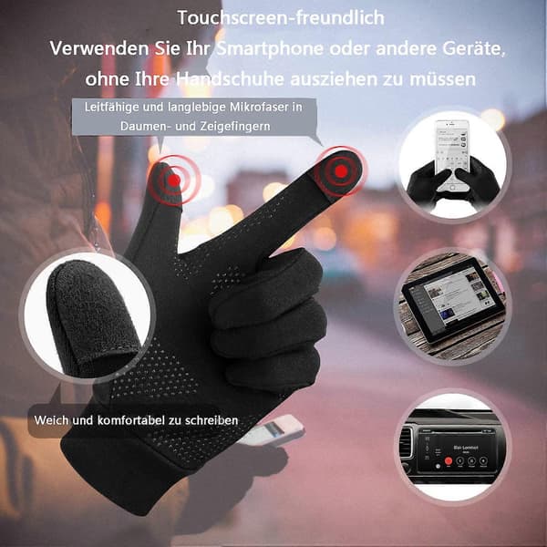 Silicone-Grip Thermal -juoksuhanskat (Peng)