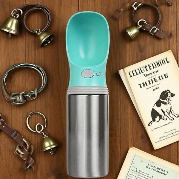 Vattendispenser för hund; Valpvattinflaska för resor 400 ml - Tillbehör