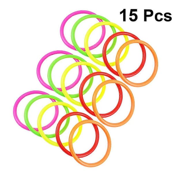 Plastringar för kastspel, set med 15 st (Peng)