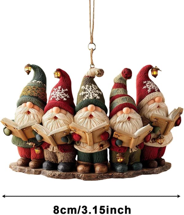 Tomte Juldekoration 3 mm Tjock Akryl Guldsnöre (Pe)