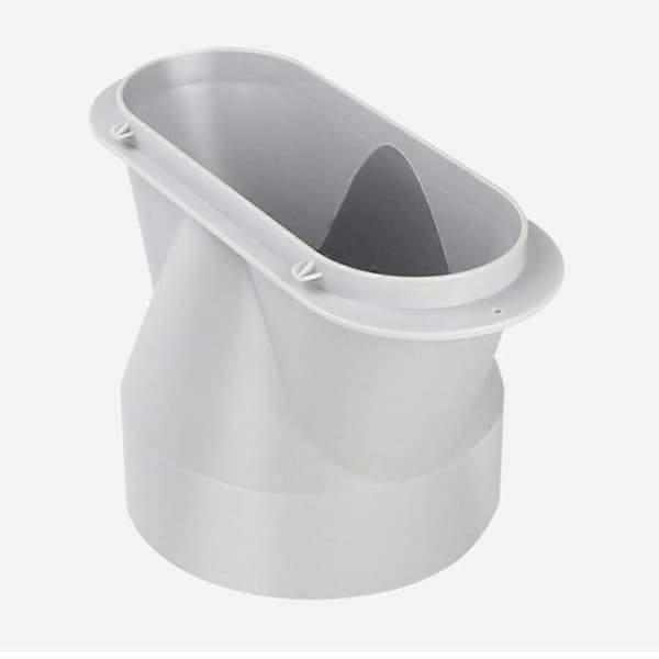 Flat munstycke 130 mm lämpligt för portabel luftkonditioneringsslang (Peng) Grey
