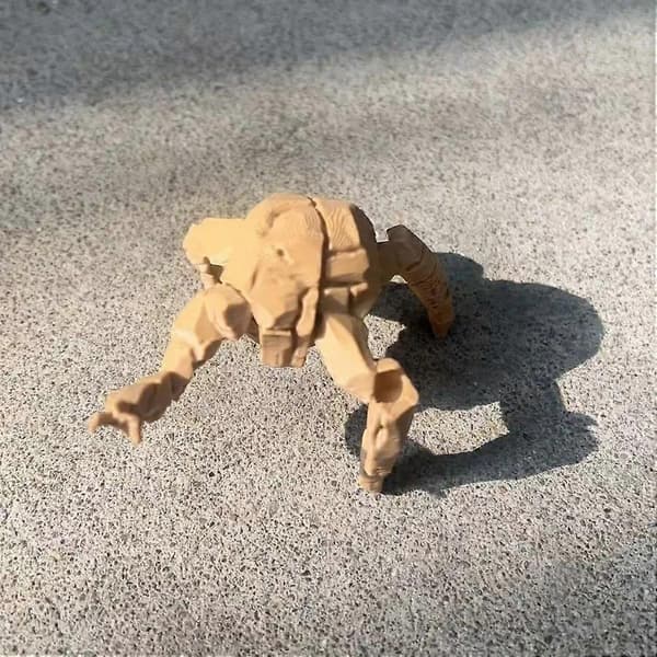 Hail Mary Rocky Pennhållare Figur Sten Alien Staty Skrivbordsprydnad Present för Sci-Fi-fans (Peng) A1