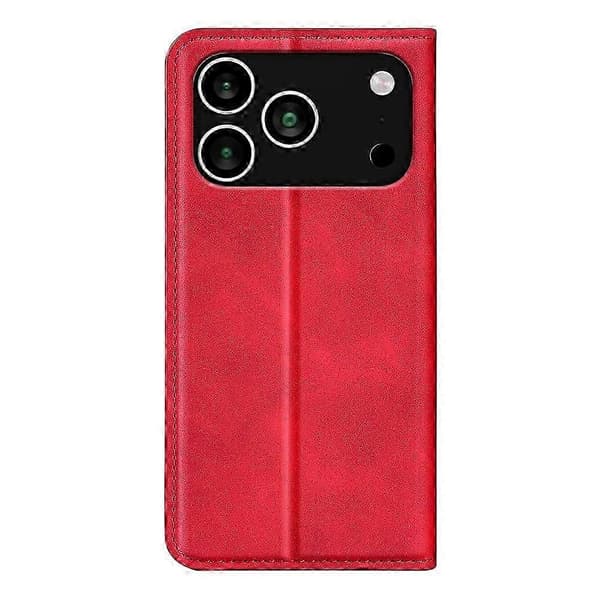 Kompatibel med iPhone 17 Pro-fodral Skin Touch Läderplånboksfodral (PE)